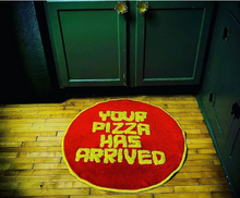 Load image into Gallery viewer, 'Your Pizza Has Arrived' Rug by David Shrigley