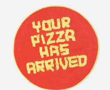 Load image into Gallery viewer, 'Your Pizza Has Arrived' Rug by David Shrigley