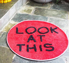 Load image into Gallery viewer, 'Look At This' Rug by David Shrigley