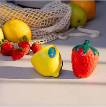 Load image into Gallery viewer, Strawberry and Lemon Salt & Pepper Shakers