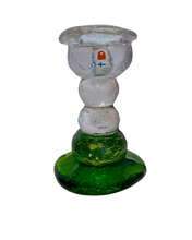 Load image into Gallery viewer, Vintage Glass Candleholder by Humppila of Finland