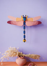 Load image into Gallery viewer, Pink Dragonfly Wall Art by Studio ROOF