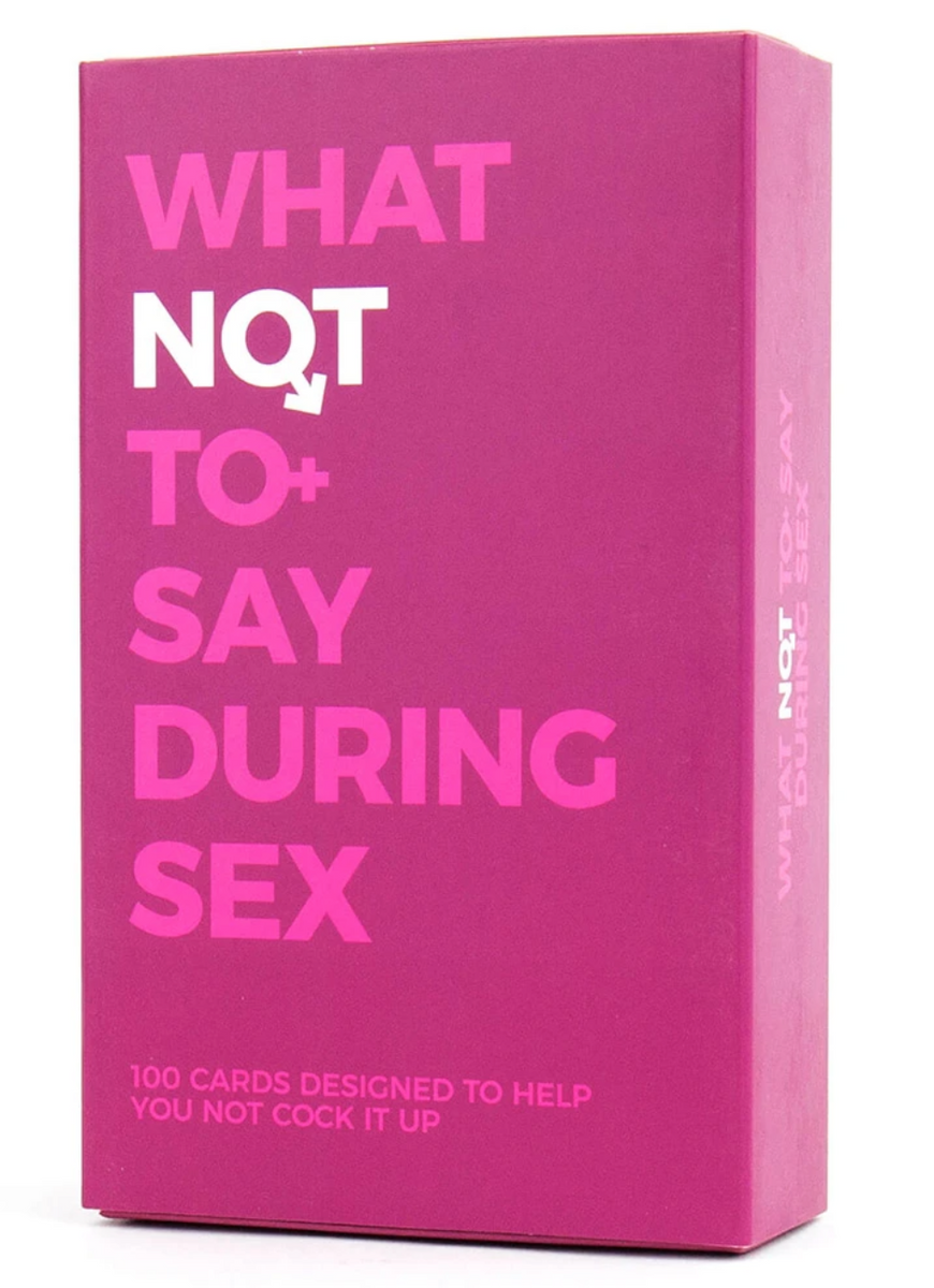 What not to say during sex Cards – Brown & Co Wellington