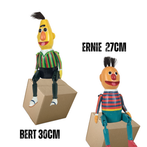 MINI BERT & ERNIE  Wooden Figurines
