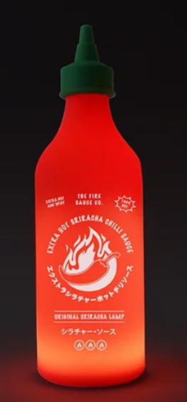 Chilli Sauce Bottle Squeezy Lamp