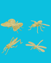 Load image into Gallery viewer, Cast Iron Gold Insects
