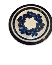 Load image into Gallery viewer, Blue floral round platter by Arabia Finland
