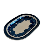 Load image into Gallery viewer, Blue floral oval platter by Arabia Finland

