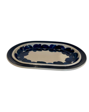Load image into Gallery viewer, Blue floral oval platter by Arabia Finland
