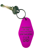 Load image into Gallery viewer, 'President of the Wellington Swingers Club' Keychain
