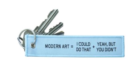 Modern Art Keychain