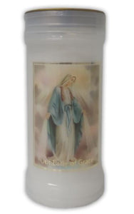 Our Lady Of Grace Devotional Candle